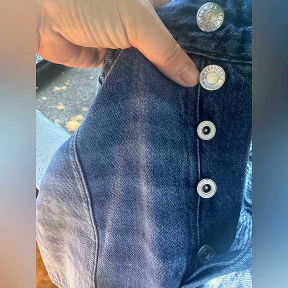 Madewell The Darted Barrel- Leg Jean 33 Wide Leg Medium Wash Denim - Picture 9 of 9